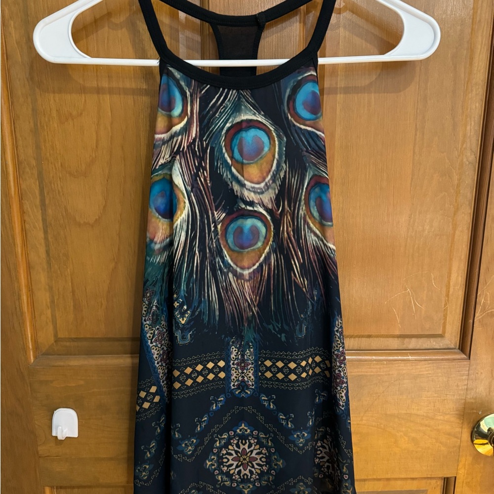 Hollister Multicolor Feather Print Shirt